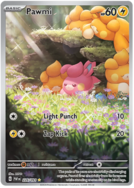 Pawmi Paldean Fates Pokemon Card Single 226/091