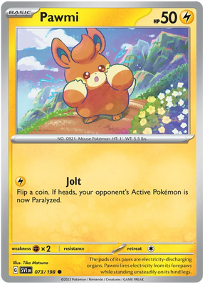 Pawmi 073 Scarlet & Violet Base Set Pokemon Card Single