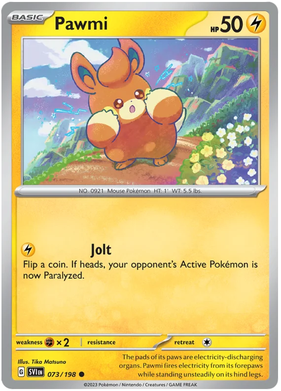 Pawmi 073 Scarlet & Violet Base Set Pokemon Card Single