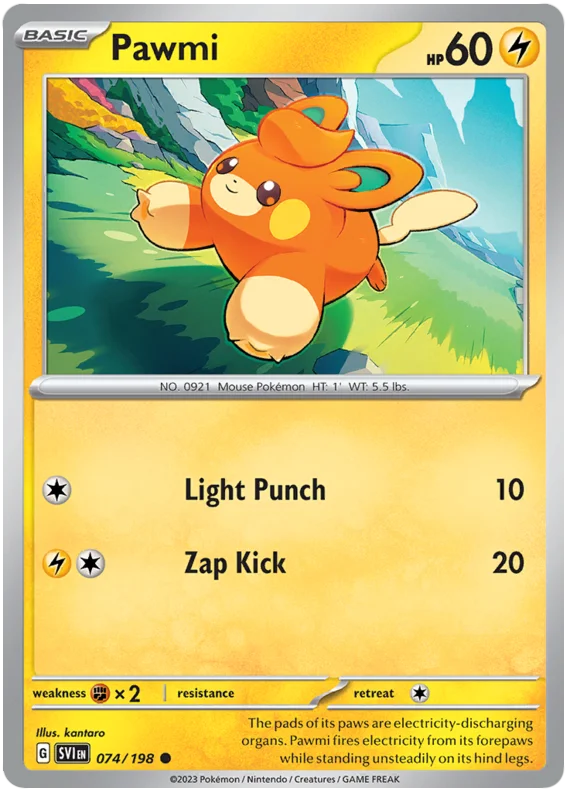 Pawmi 074 Scarlet & Violet Base Set Pokemon Card Single