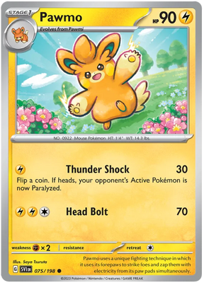 Pawmo Scarlet & Violet Base Set Pokemon Card Single