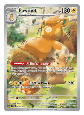 Pawmot Illustration Rare Scarlet & Violet Base Set Pokemon Card Single