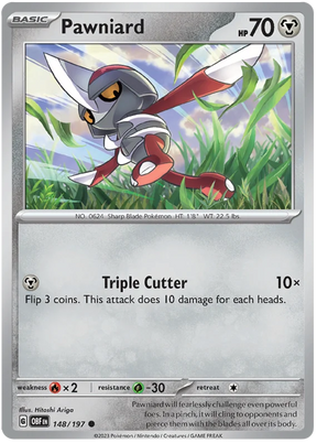 Pawniard Obsidian Flames Single Pokemon Card
