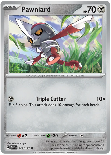 Pawniard Obsidian Flames Single Pokemon Card