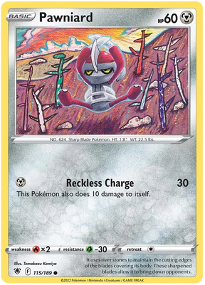Pawniard Astral Radiance Pokemon Card Singles 115/189