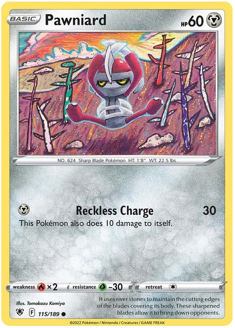 Pawniard Astral Radiance Pokemon Card Singles 115/189