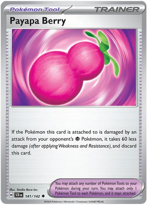 Payapa Berry Stellar Crown Pokemon Single Card 141/142