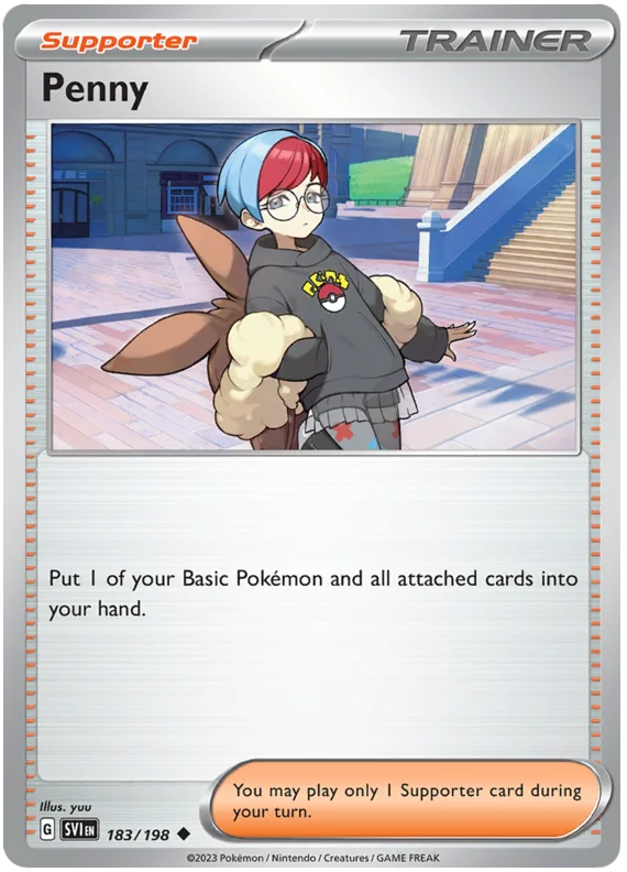 Penny Scarlet & Violet Base Set Pokemon Card Single