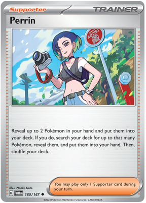 Perrin Twilight Masquerade Pokemon Single 160/167