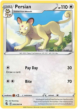 Persian Fusion Strike Pokemon Card Singles 200/264