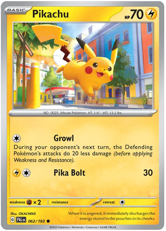 Pikachu Paldea Evolved Single Pokemon Card