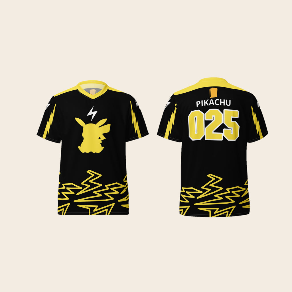 Pokemon Pikachu 025 Theme Printed Jersey Front and Back