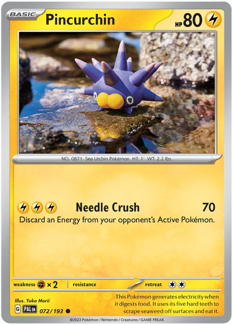 Pincurchin 072 Paldea Evolved Single Pokemon Card
