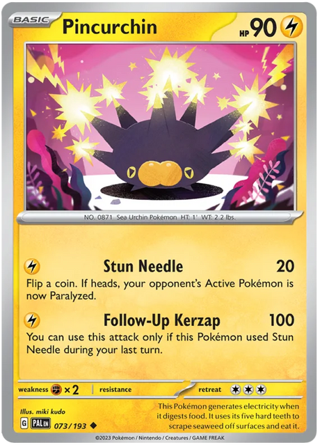Pincurchin 073 Paldea Evolved Single Pokemon Card