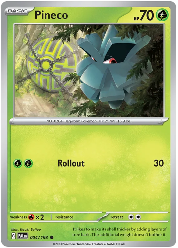 Pineco Paldea Evolved Single Pokemon Card