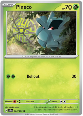 Pineco Paldea Evolved Single Pokemon Card