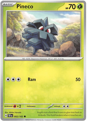 Pineco Temporal Forces Pokemon Single 002/162