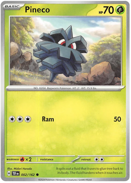 Pineco Temporal Forces Pokemon Single 002/162