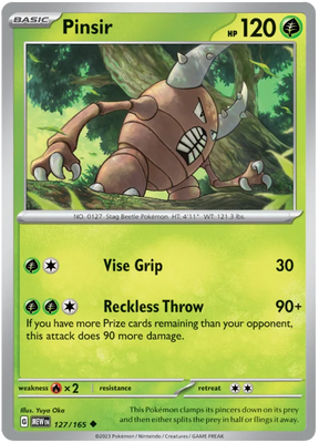 Pinsir 151 Single Pokemon Card