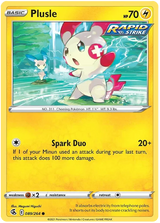 Plusle Fusion Strike Pokemon Card Singles 089/264