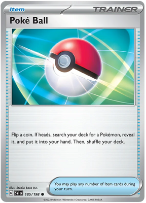 Poke Ball Scarlet & Violet Base Set Pokemon Card Single