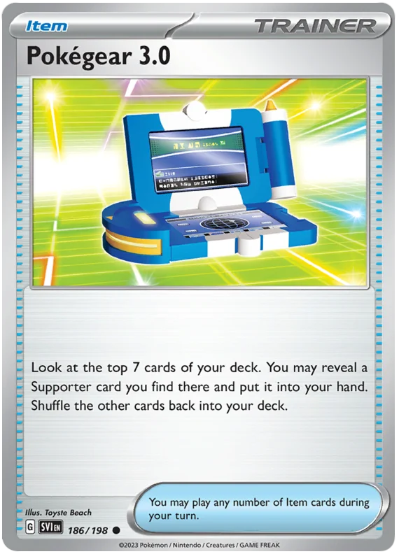 Pokegear 3.0 Scarlet & Violet Base Set Pokemon Card Single