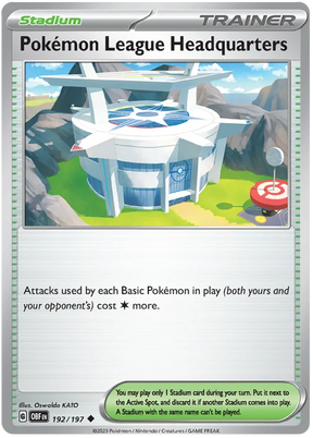 Pokemon League Headquarters Obsidian Flames Single Pokemon Card