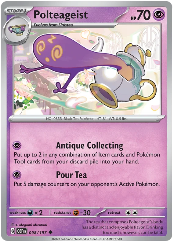 Polteageist Obsidian Flames Single Pokemon Card