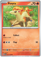 Ponyta 151 Single Pokemon Card
