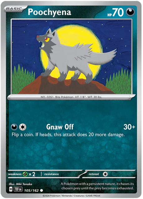 Poochyena Temporal Forces Pokemon Single 105/162