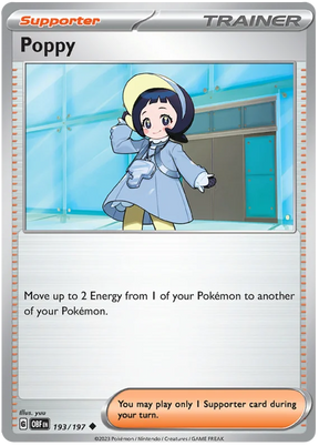 Poppy Obsidian Flames Single Pokemon Card