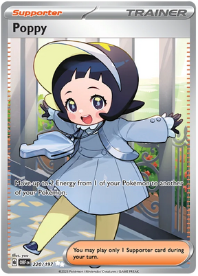 Poppy Full Art Obsidian Flames Single Pokemon Card
