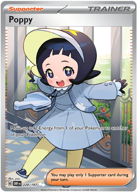 Poppy Full Art Obsidian Flames Single Pokemon Card
