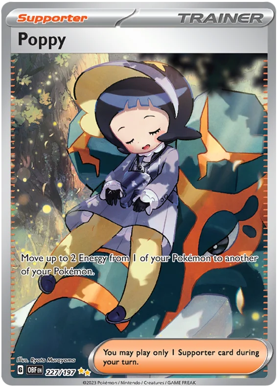 Poppy Special Illustration Rare Obsidian Flames Single Pokemon Card