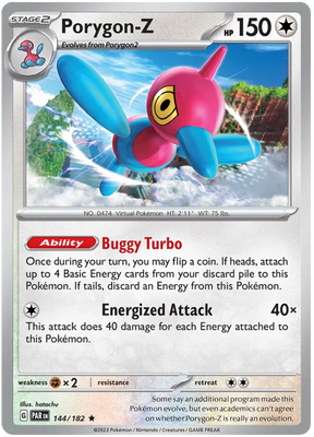 Porygon-Z Paradox Rift Single Pokemon Card 144/182