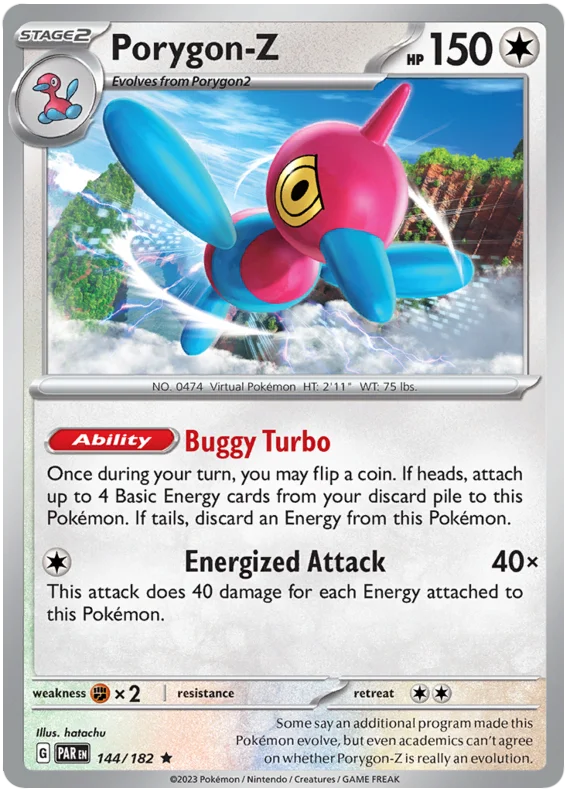 Porygon-Z Paradox Rift Single Pokemon Card 144/182