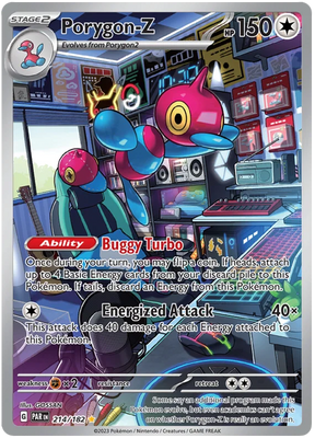 Porygon-Z Illustration Rare Paradox Rift Single Pokemon Card 214/182