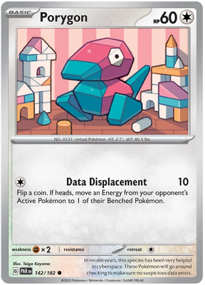 Porygon Paradox Rift Single Pokemon Card 142/182