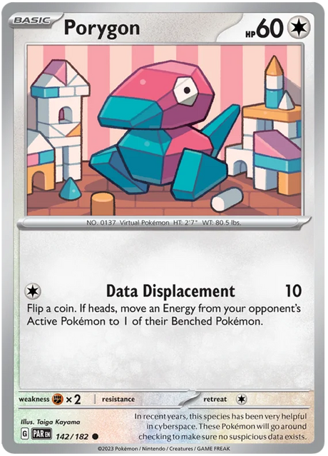 Porygon Paradox Rift Single Pokemon Card 142/182