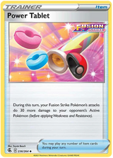 Power Tablet Fusion Strike Pokemon Card Singles 236/264