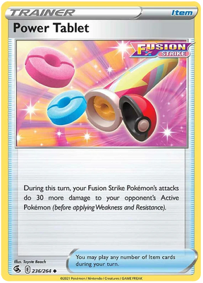 Power Tablet Fusion Strike Pokemon Card Singles 236/264