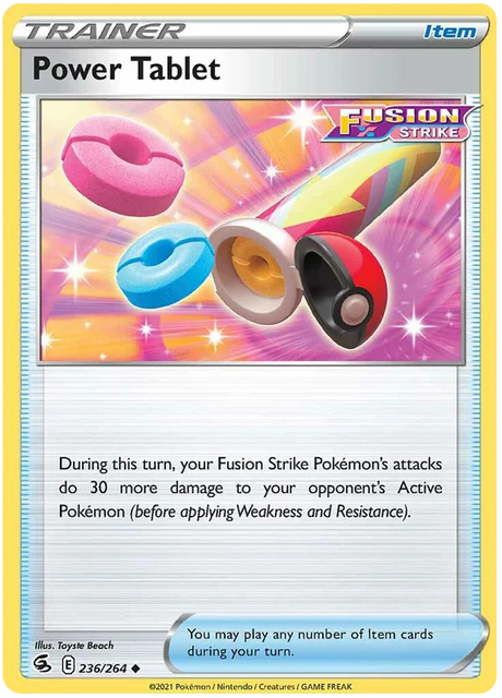Power Tablet Fusion Strike Pokemon Card Singles 236/264