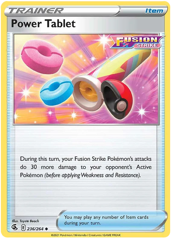 Power Tablet Fusion Strike Pokemon Card Singles 236/264