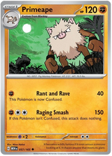 Primeape 151 Single Pokemon Card