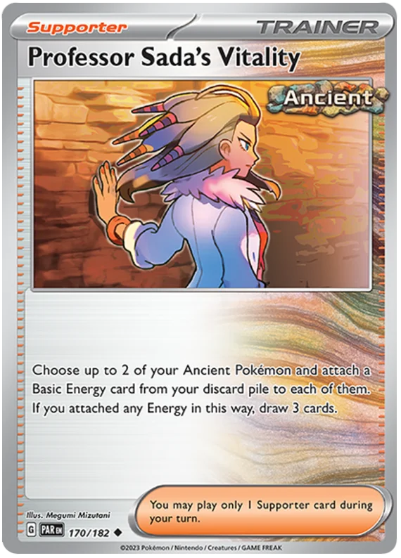 Professor Sada's Vitality Paradox Rift Single Pokemon Card 170/182