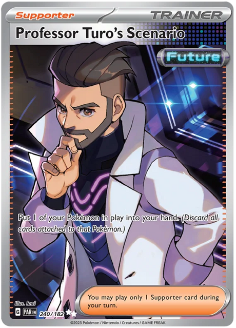 Professor Turo's Scenario Full Art Paradox Rift Single Pokemon Card 240/182