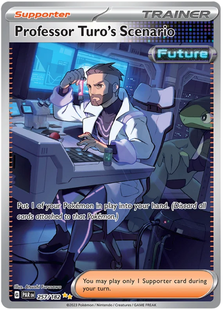 Professor Turo's Scenario Special Illustration Rare Paradox Rift Single Pokemon Card 257/182