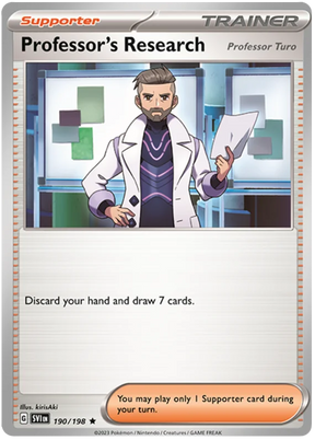 Professor's Research - Professor Turo Scarlet & Violet Base Set Pokemon Card Single