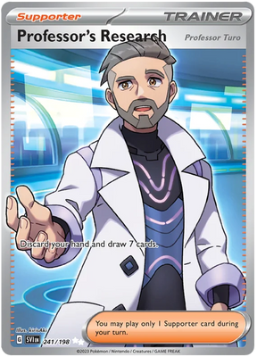 Professor's Research - Professor Turo Full Art Scarlet & Violet Base Set Pokemon Card Single