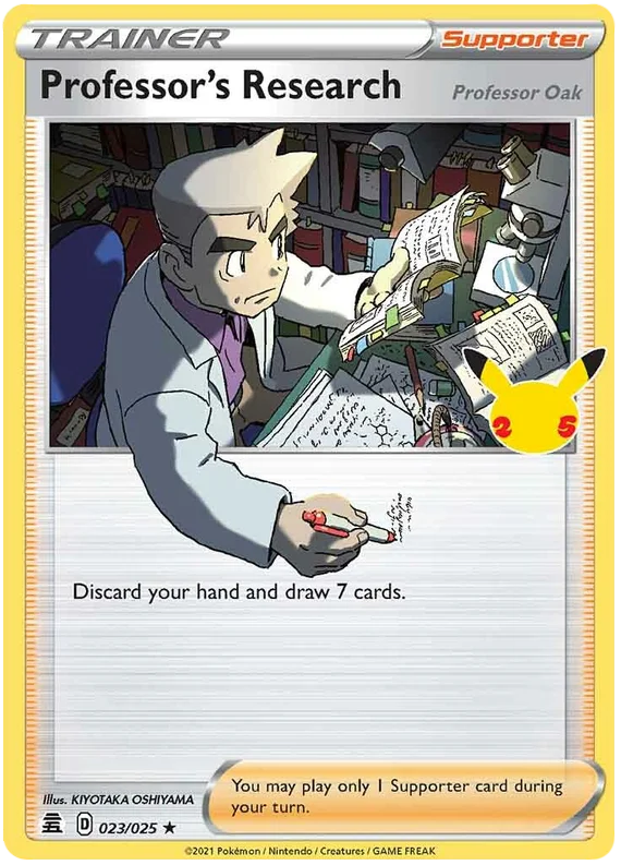 Professor's Research Celebrations Pokemon Card Single 023/025